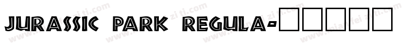 jurassic park regula字体转换